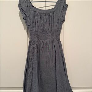 Chic Gray Midi Dress